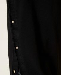 Vestidos Midi TWINSET Mujer | Vestido Midi Con Tachuelas Negro